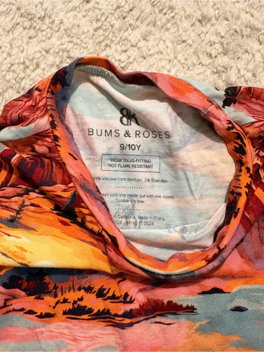 Bums and roses pajamas